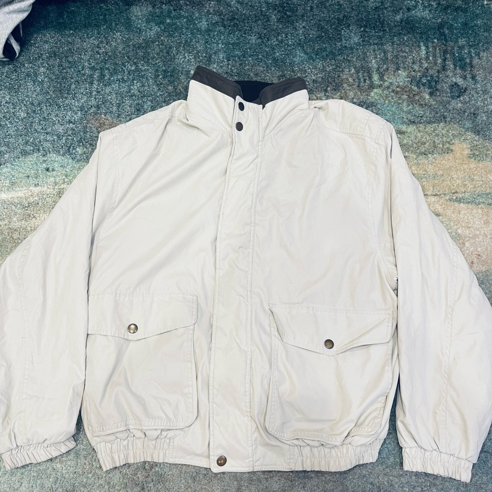 London Fog Cream Jacket with Black Lining